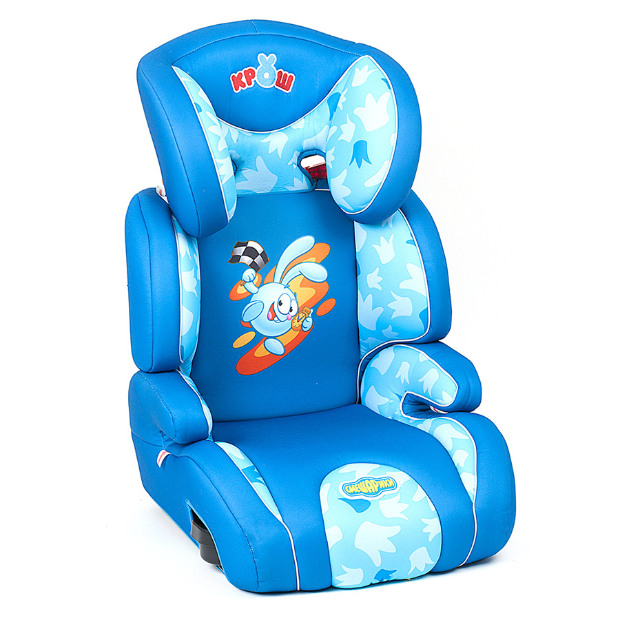 Купить запчасть СМЕШАРИКИ - SMDK400KROSH Детское кресло "Смешарики", группы 2/3 цвет синий/голубой с Крошем