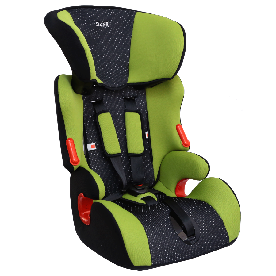 Купить запчасть SIGER - KRES0076 Детское автомобильное кресло SIGER "Космо" зеленый, 1-12 лет, 9-36 кг, группа 1/2/3