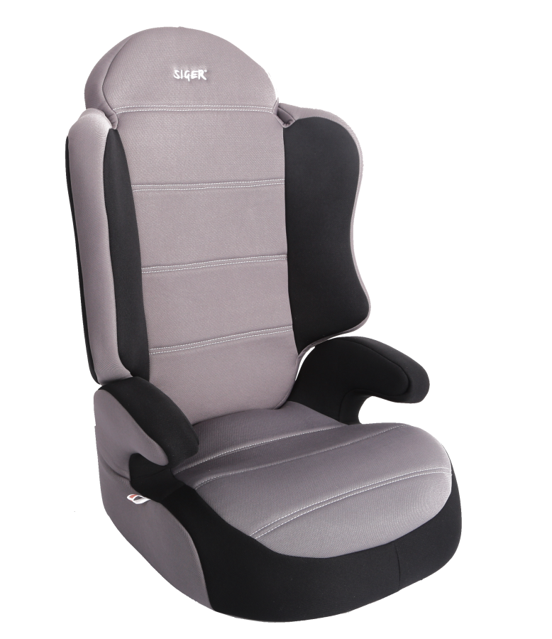 Купить запчасть SIGER - KRES0010 Детское автомобильное кресло SIGER "Спорт" серый, 3-12 лет, 15-36 кг, группа 2/3