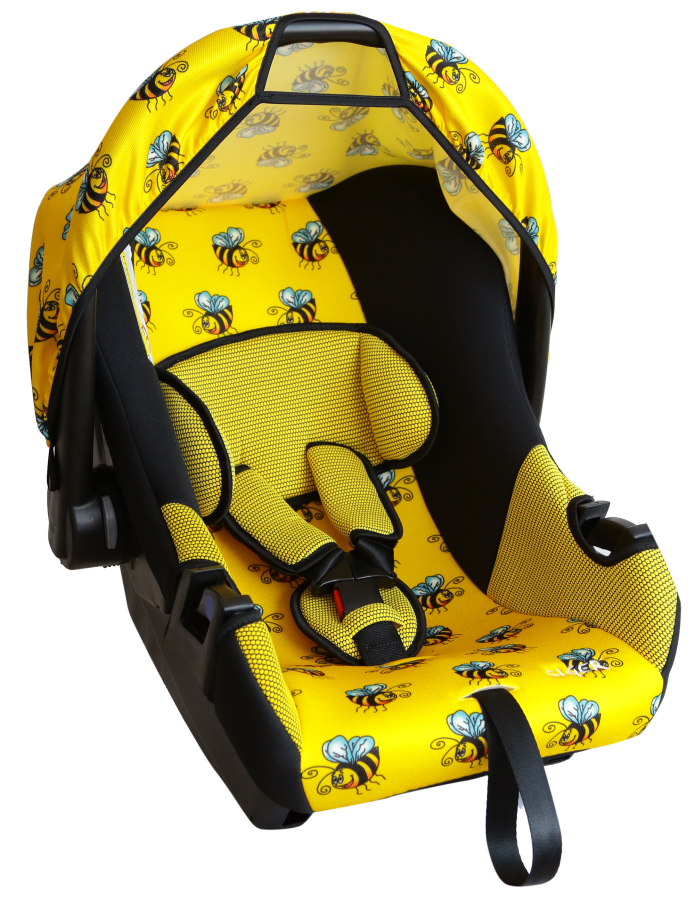 Купить запчасть SIGER - KRES0137 Детское автомобильное кресло SIGER ART "Эгида" пчелка, 0-1,5 лет, 0-13 кг, группа 0+