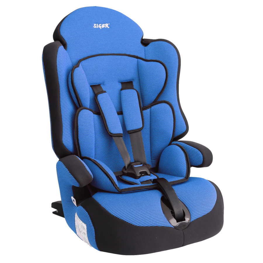Купить запчасть SIGER - KRES0149 Детское автомобильное кресло SIGER "Прайм ISOFIX" синий, 1-12 лет, 9-36 кг, группа 1/2/3