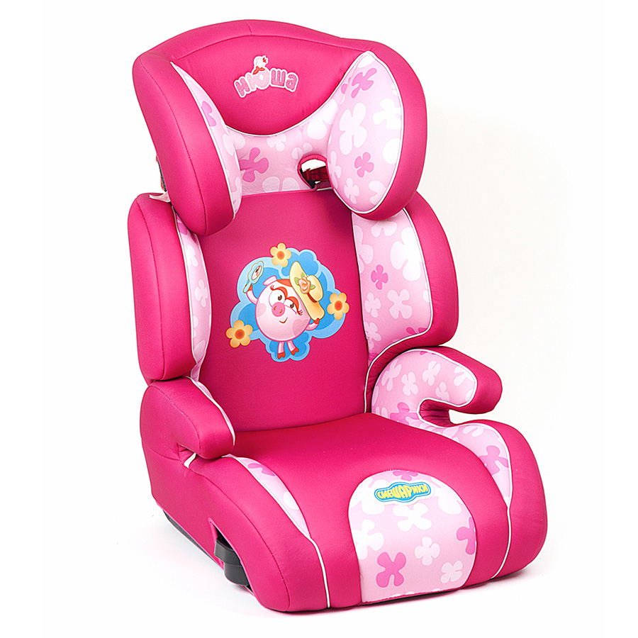 Купить запчасть СМЕШАРИКИ - SMDK400NYUSHA Детское кресло "Смешарики", группы 2/3 цвет розовый с Нюшей
