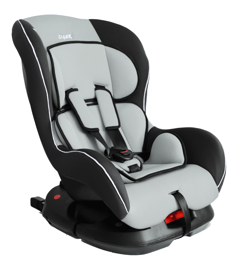 Купить запчасть SIGER - KRES0195 Детское автомобильное кресло SIGER "Наутилус ISOFIX" серый, 0-4 лет, 0-18 кг, группа 0+/1