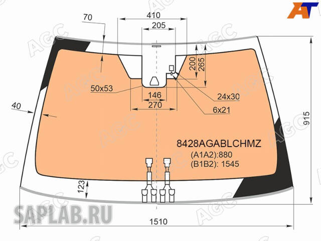 Купить запчасть AGC AUTOMOTIVE - 8428AGABLCHMZ 