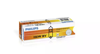 Купить PHILIPS 12036BVCP Стандартные лампы для салона и сигнальные лампы BlueVision H6W/12 В/6 Вт