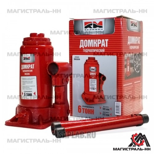 Купить REDMARK RM20206 Домкрат гидравлический 6т.(высота мин/макс 185/355мм) 