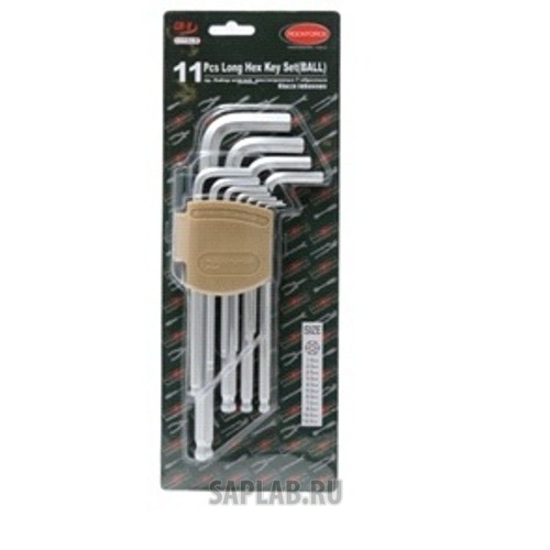 Купить ROCKFORCE 5116LB Набор ключей RF-5116LB Г-образные 6-гранные длинные с шаром, 11пр. ROCKFORCE /1
