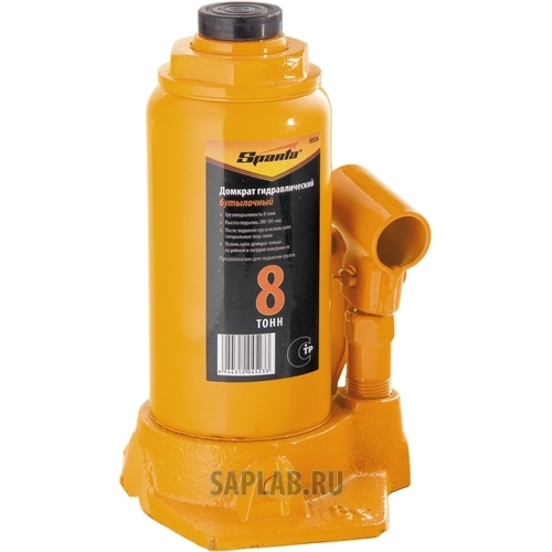 Купить SPARTA 50324 Домкрат гидравлический бутылочный, 8 т, h подъема 200-385 мм// SPARTA