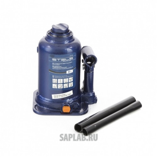 Купить STELS 51146 Домкрат гидравлический бутылочный телескопический, 6 т, подъем 170-430 мм Stels