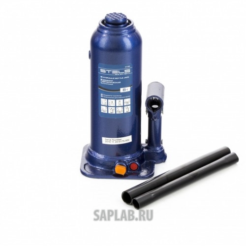 Купить STELS 51165 Домкрат гидравлический бутылочный, 8 т, h подъема 222-447 мм Stels