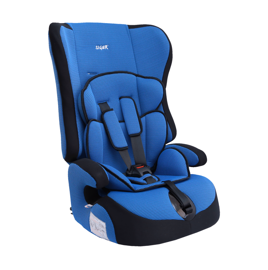 Купить запчасть SIGER - KRES0005 Детское автомобильное кресло SIGER "Прайм" синий, 1-12 лет, 9-36 кг, группа 1/2/3