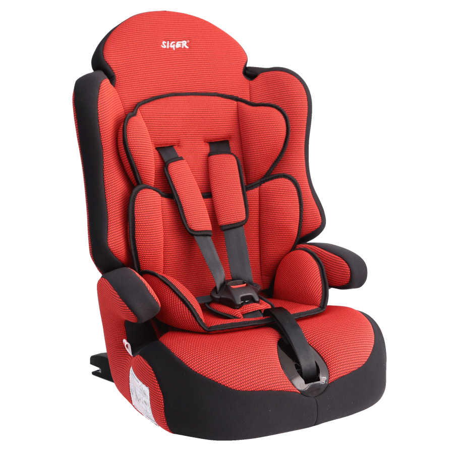 Купить запчасть SIGER - KRES0146 Детское автомобильное кресло SIGER "Прайм ISOFIX" красный, 1-12 лет, 9-36 кг, группа 1/2/3