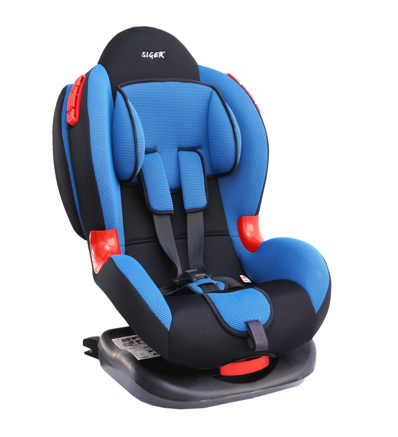 Купить запчасть SIGER - KRES0120 Детское автомобильное кресло SIGER "Кокон ISOFIX" синий, 1-7 лет, 9-25 кг, группа 1/2